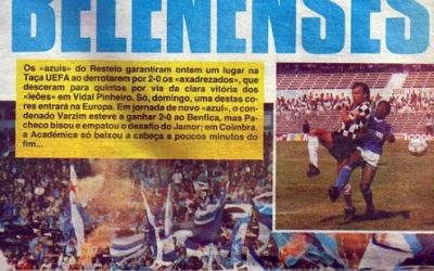 5 de Junho de 1988 – Belenenses obtém 19ª presença no pódio do Campeonato Nacional