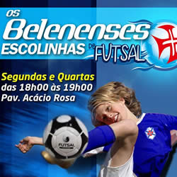 Chegaram as Escolinhas de Futsal!