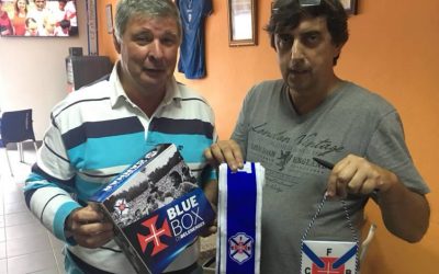 Dirigentes azuis em visita a “Os Paulenses”