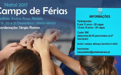 Basquetebol com Campo de férias de Natal