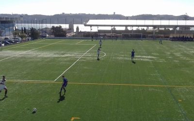 Manhã tranquila no futebol de formação