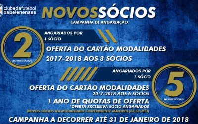 Lançada campanha de angariação de sócios e de recuperação de sócios de longa data