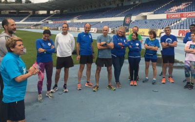Aurora Cunha em treino aberto do Atletismo do Belenenses