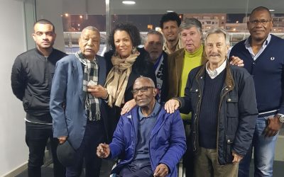 Vicente, Carvalho e Alector Cardoso no apoio ao Belenenses no Restelo
