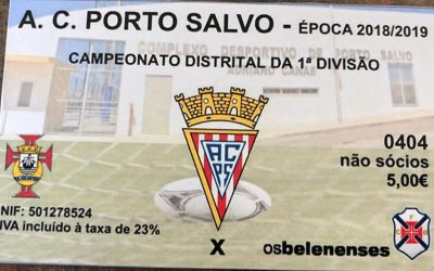 Já à venda no Restelo os bilhetes para a deslocação a Porto Salvo