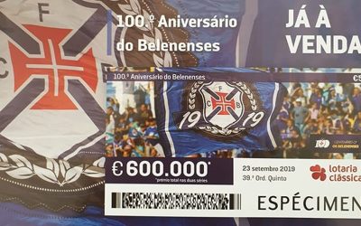 Faça-se Sócio do Belenenses e receba uma cautela da Lotaria do Centenário