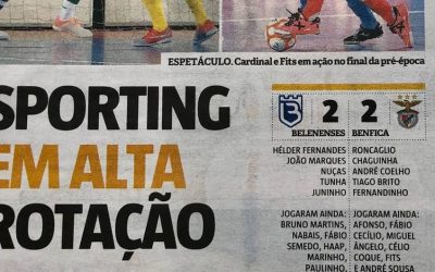 Jornal Record – Comunicado da Secção de Futsal do CFB