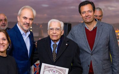 Fotografias da entrega de emblemas e diplomas aos sócios