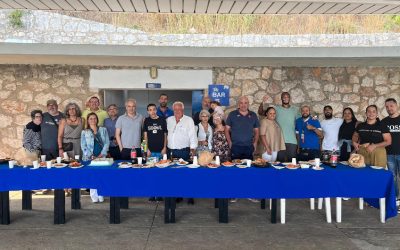 Confraternização com a equipa responsável pelas instalações do Restelo