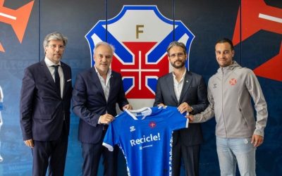 Cerimónia de apresentação do projeto de futebol feminino